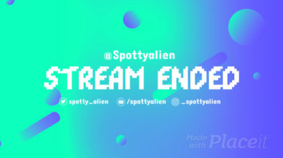 Twitch End Screen Video Maker With Gradients and an 8-Bit Font