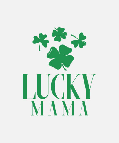 Mom T-Shirt Design Generator for Saint Patrick's Day