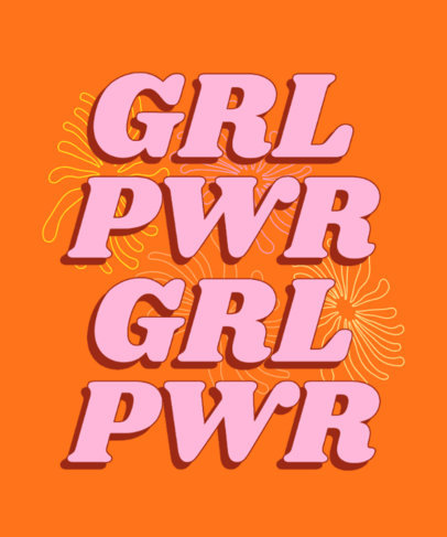 Colorful T-Shirt Design Creator for International Women's Day 