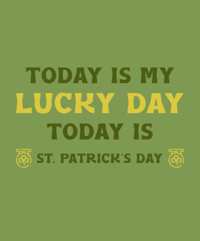 Quote T-Shirt Design Generator for Saint Patrick's Day 4372g