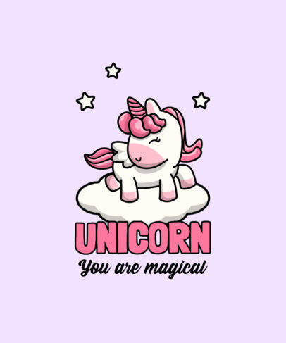 Kids' T-Shirt Design Creator Featuring an Alicorn Prancing 4788f-el1