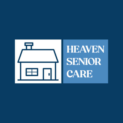 Logo Template for a Senior Care Home with a House Graphic