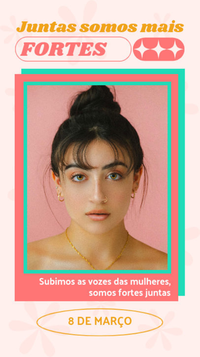 International Women's Day-Themed Instagram Story Design Maker With a Quote