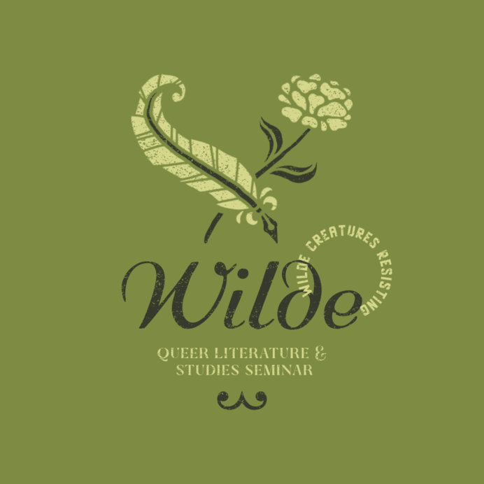 Dark Academia-Styled Logo Template for a Literature Seminar Featuring an Illustrated Quill