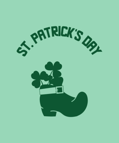 T-Shirt Design Generator Featuring a Saint Patrick's Day Theme