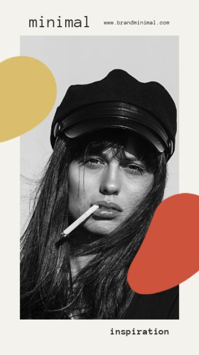 Minimalistic Instagram Story Video Maker with a Framed Picture