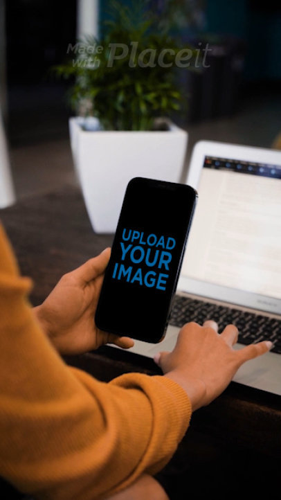 iPhone 12 Pro Max Featuring a Woman Working 4750v