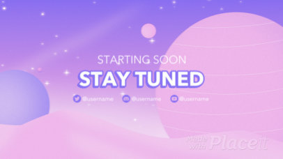 Twitch Starting Soon Video Maker With a Pastel Color Scheme 4609