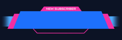 Modern Twitch Alert Box Design Template with a Futuristic Style