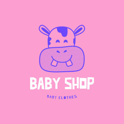 Logo Generator for a Baby Shop Featuring Cute Graphics
