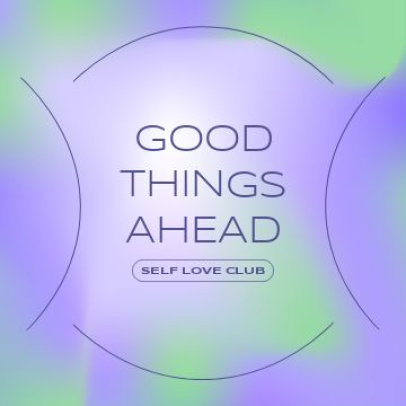 Instagram Post Video Maker Featuring a Self-Love Quote -4722