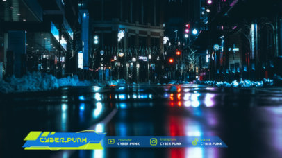 Twitch Overlay Design Generator with a Minimalistic Cyberpunk Theme