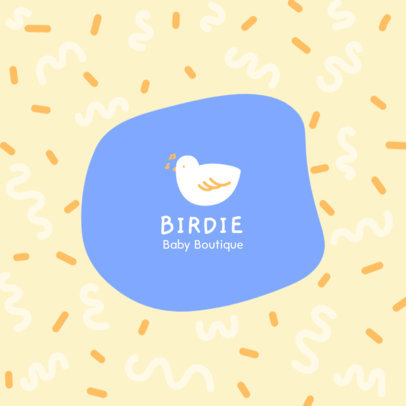 Logo Creator for a Baby Boutique With a Cute Bird Graphic