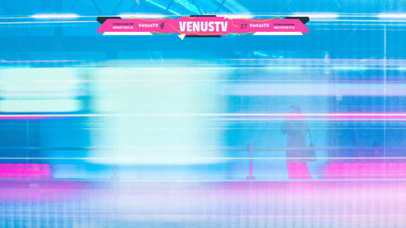 Twitch Overlay Template With a Geometric Banner and Modern Fonts