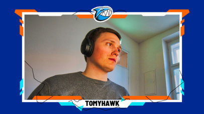 Webcam Frame Overlay Generator for Twitch Streamers Featuring a Shark Icon