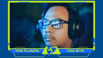 OBS Overlay Design Generator with a Minimalistic Cyberpunk Theme