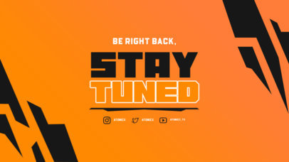 Twitch Screen Design Creator With a BRB Message