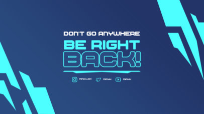 Twitch Be-Right-Back Screen Design Maker With a Modern Style