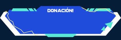 Donation Stream Alert Template Featuring a Futuristic Style