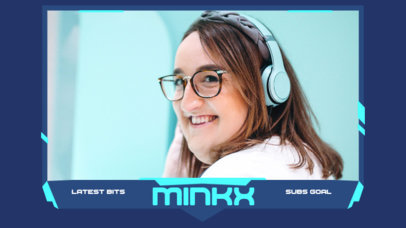 Webcam Frame Design Template Featuring a Modern Style 