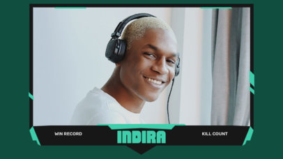 Webcam Frame Design Generator for Streamers Featuring a Modern Style