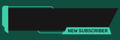 New Subscriber Twitch Alert Design Generator Featuring a Modern Frame