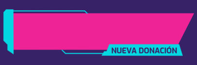 New Donation Twitch Alert Design Template With Text in Spanish