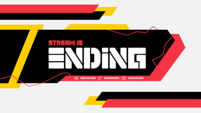 Twitch Ending Screen Creator With a Futuristic Geometric Aesthetic