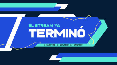 Twitch Ending Screen Design Maker With a Futuristic Vibe