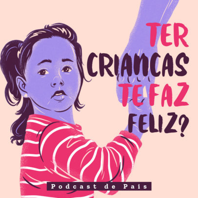 Podcast Cover Generator for an Episode About Parenting