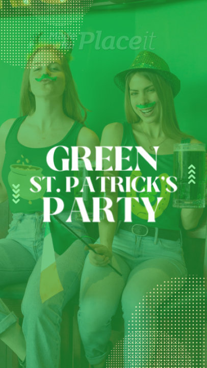 Instagram Story Video Generator for a St Patrick's-Themed Party Promo