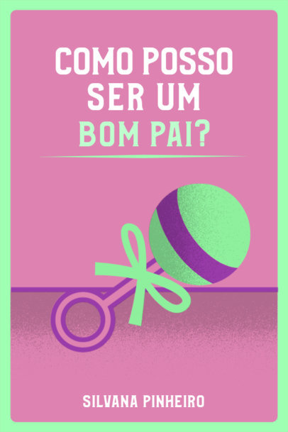 Book Cover Design Generator for a Book in Portuguese About Parenting 4930c