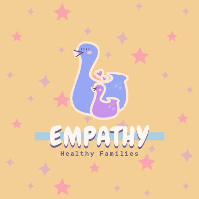 Logo Generator for a Parenthood Workshop Featuring Illustrated Ducks
