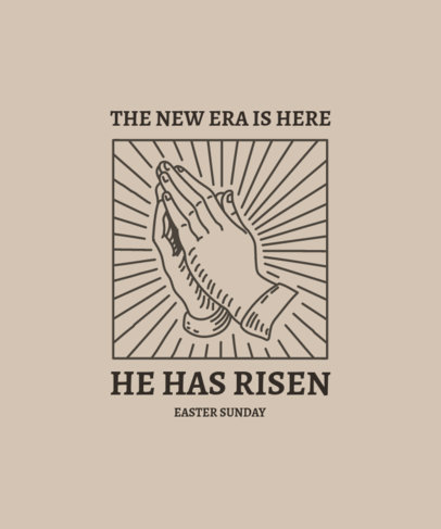 T-Shirt Design Maker Featuring an Easter-Religious Theme