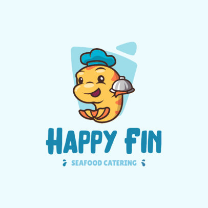Logo Maker for a Catering Business Featuring Cute Animal Chefs
