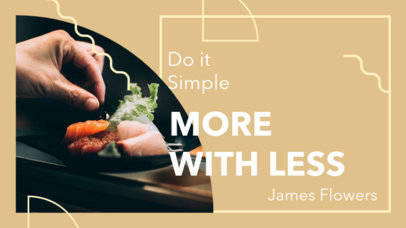 YouTube Thumbnail Maker for a Food Styling Photographer