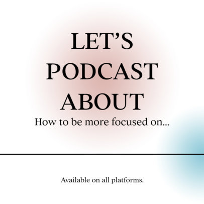 Instagram Post Template for a Podcast Promotion Carousel