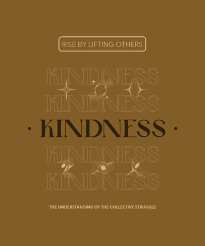 T-Shirt Design Maker With a Kindness Quote