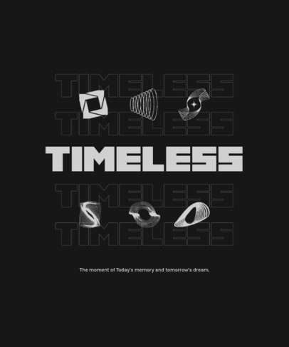 Streetwear-Styled T-Shirt Design Creator Featuring Abstract Icons