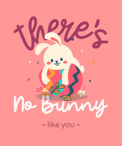 T-Shirt Design Generator with an Illustrated Easter Bunny