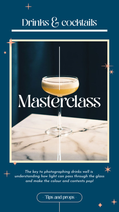 Insta Story Generator for Tips About Drinks Photography 4396e
