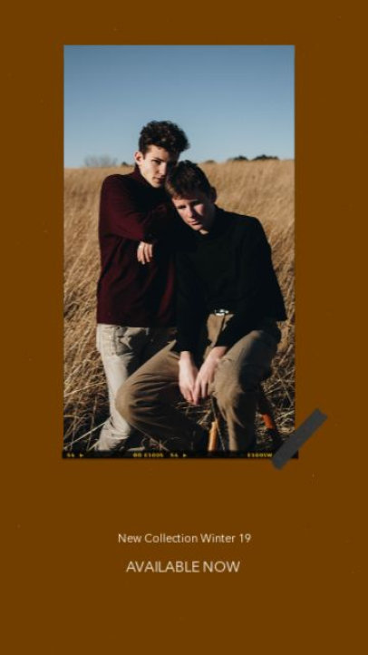 Instagram Story Video Maker for a Clothing Brand's Winter Collection