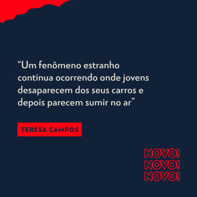 Instagram Post Design Maker for a Brazilian True Crime Podcast 