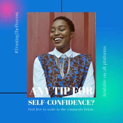 Instagram Post Creator for a Self-Confidence-Themed Podcast Episode