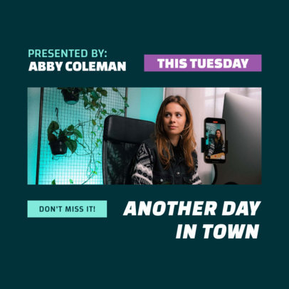 Instagram Post Design Maker for Podcasters Featuring a True Crime Theme