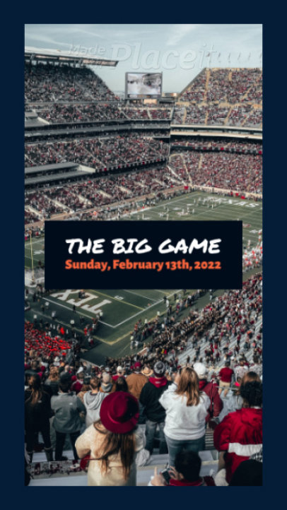 Simple Instagram Story Video Generator Featuring a Football Theme