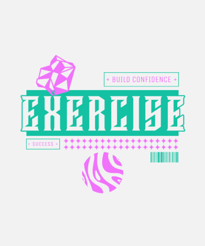 Streetwear T-Shirt Design Generator Featuring Geometric Shapes