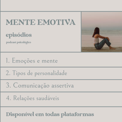 Instagram Post Creator to Display a Brazilian Psychology Podcast's Episode list