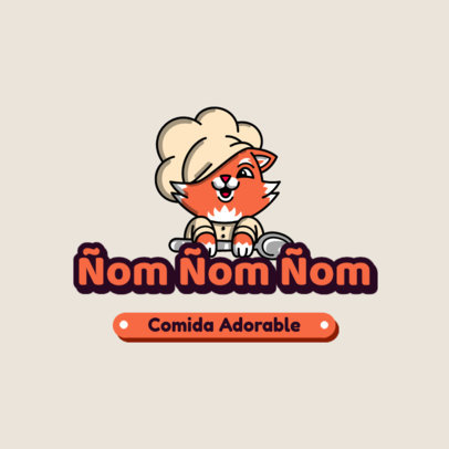 Restaurant Logo Maker Featuring an Adorable Cat Chef 