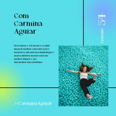 Instagram Post Template with a Podcast Episode Synopsis